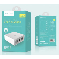 HOCO C18a Super Five Port Charger 5xUSB 3.0 in Weiss