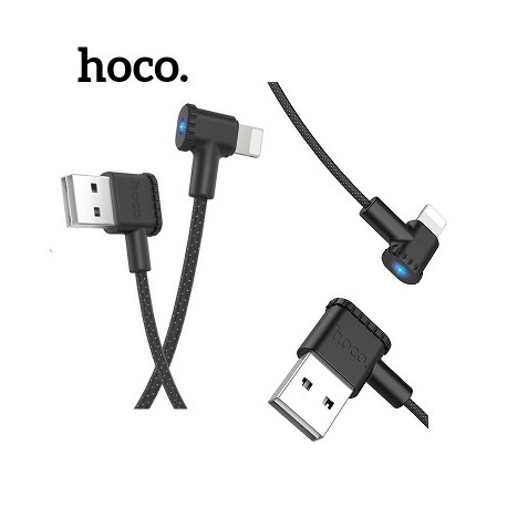 HOCO X28 USB Cable - L shape Lightning in Schwarz 120cm