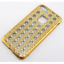 Silikonhülle in Gold mit Diamanten für iPhone 7/8