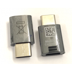 Adapter Typ C to Micro USB in Schwarz