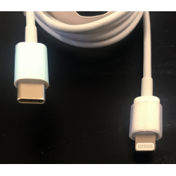 Kabel USB Type C to Lightning in Weiss