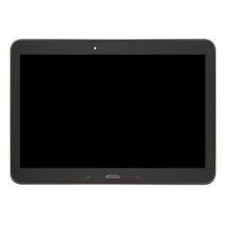 OEM LCD Display Screen Replacement mit Rahmen für Samsung Tab 4 10.1 in Schwarz