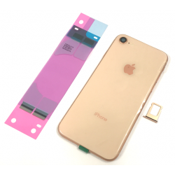 Gehäuse mit Elektronik + Akku Klebe für iPhone 8 in Rose