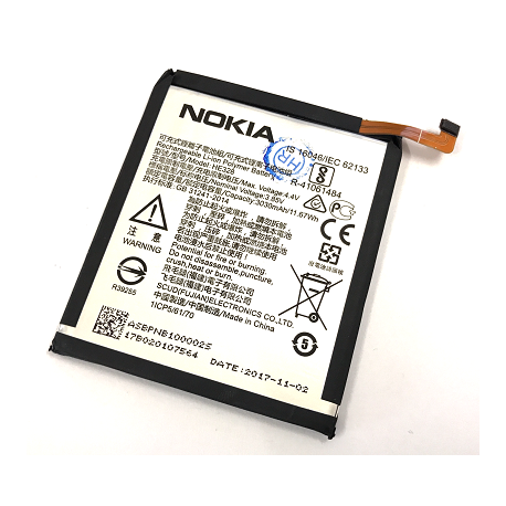 Original Akku Li-Ion-Polymer HE328 3030mAh für Nokia 8 Dual Sim (TA-1004)