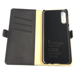 DZGOGO Flip Leather Case for Samsung Galaxy A50 Schwarz