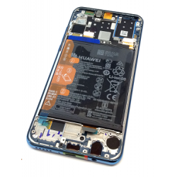 02352RQA Original Display Lcd mit Rahmen und Akku für Huawei P30 Lite in Blau