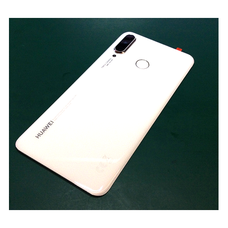 02352RQB Original Rückseite Cover mit Fingerprint für Huawei P30 Lite in Weiss