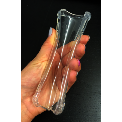Gummi Anti Schock Etui für iPhone X/XS in Transparent