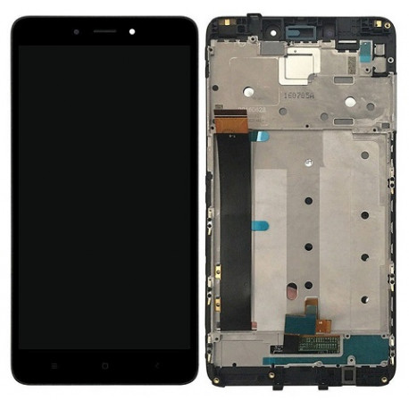 Screen Replacement mit Rahmen für Xiaomi Redmi Note 4 in Schwarz
