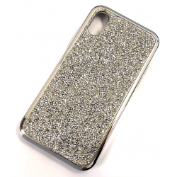 Sparkling Glitter Etui für iPhone X/XS in Silber