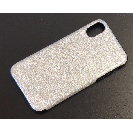Shine Case für iPhone X-XS in Silber Glitter