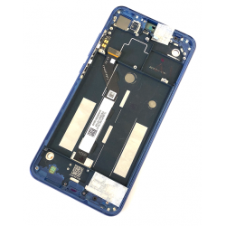 LCD Display mit Rahmen für Xiaomi Mi 8 Lite in Blau