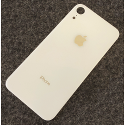 Backcover Glas with Big Kamera Hole für iPhone XR Weiss