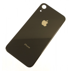 Back Cover Glass with Big Camera Hole for iPhone XR Schwarz