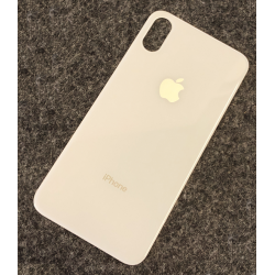 Back Cover Glass with Big Camera Hole for iPhone X Weiss
