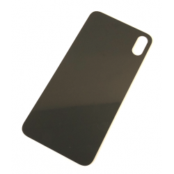 Back Cover Glass with Big Camera Hole for iPhone XS Max in Schwarz