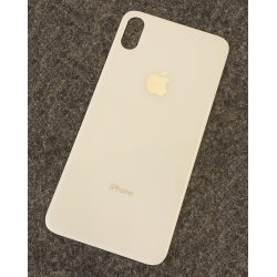 Back Cover Glass with Big Camera Hole for iPhone XS Max in Weiss