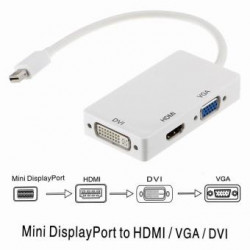 Multi Adapter Mini Display Port to HDMI+VAG+DVI