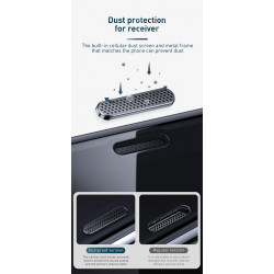Baseus Full Screen Panzerglas mit Hörer Staubschutz und Sichtschutz für mehr Privatsphäre für iPhone 11 Pro in Schwarz