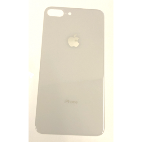 Back Cover Glass with Big Camera Hole for iPhone 8 Plus Weiss