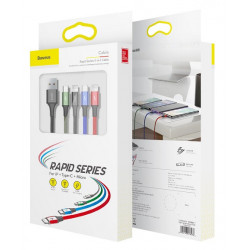 Baseus Rapid Series 4 in 1 Cable Multicolour