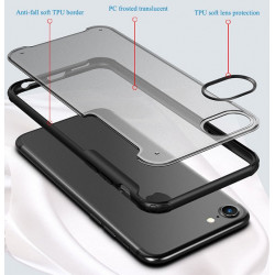 ANTI SHOCK Matt Transparent Schwarz Case für iPhone 11 Pro