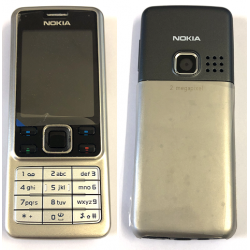 Silber NOKIA 6300 Komplett Handy mit Ladegeräte