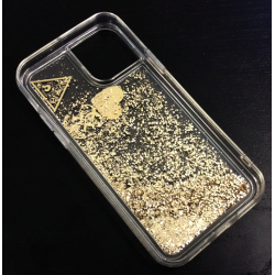 Guess Liquid Glitter Etui for iPhone 11 Pro in Transparent