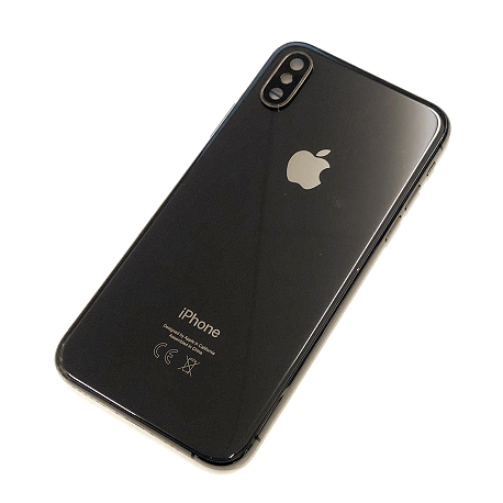 Backcover Gehäuse mit Elektronik für iPhone XS in Schwarz