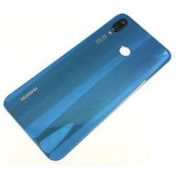 Akku Dekel mit Klebe-Folie für Huawei P20 Lite in Blau