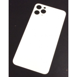Back Cover Glass with Big Camera Hole for iPhone 11 Pro Max in Weiss