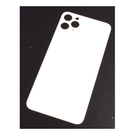 Back Cover Glass with Big Camera Hole for iPhone 11 Pro Max in Weiss