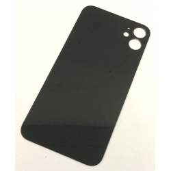 Back Cover Glass with Big Camera Hole for iPhone 11 in Schwarz