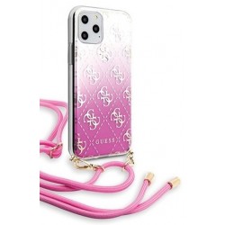 Original Guess Etui with Strap for iPhone 11 Pro Max in Pink