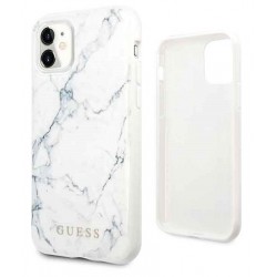Original Guess Marble Case für iPhone 11 in Weiss