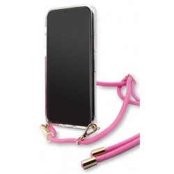 Original Guess Etui with Strap for iPhone 11 in Pink