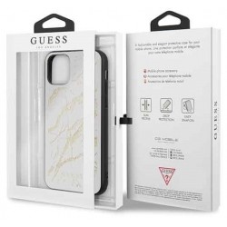 Original Guess Case Glitter Marble in iPhone 11 in Weiss