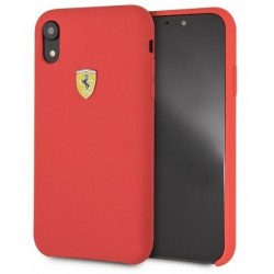 Original Ferrari Silicone Case für iPhone XR in Rot