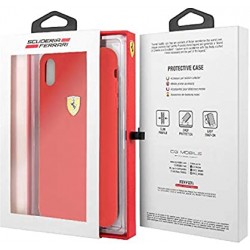 Original Ferrari Silicone Case für iPhone XR in Rot