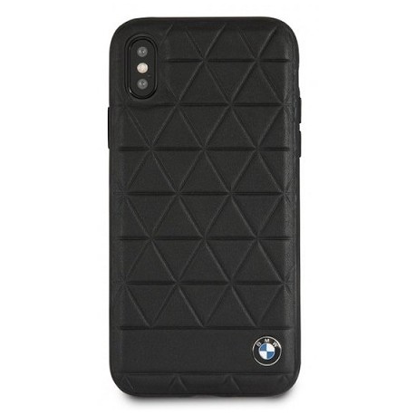 Original BMW Leather Case für iPhone XS Max in Schwarz