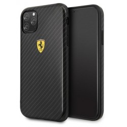 Original Ferrari Carbon Effect Case für iPhone 11 Pro in Schwarz