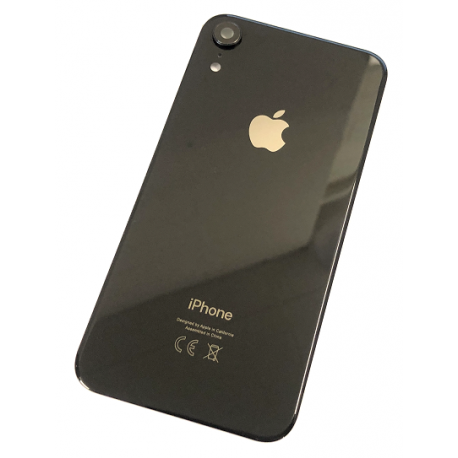 Back Cover mit Camera Glass für iPhone XR in Schwarz