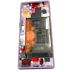 02353HJH LCD + Touch + Frame + Battery für Huawei Mate 30 Pro - space silver 02353EQX