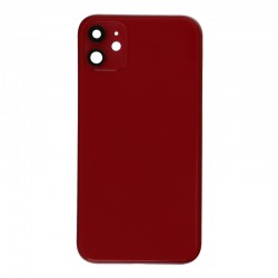 OEM Rahmen und Backcover Gehäuse mit Kamerlinse und Seitentasten + SIM Card halter für iPhone 11 USA Version rot