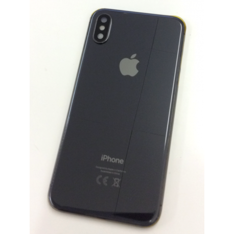 Backcover Gehäuse ohne Kleinteile für iPhone X in schwarz