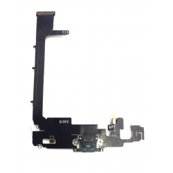 Ladebuchse mit Flex Kabel  / Charging Port Flex für iPhone 11 Pro Max in schwarz