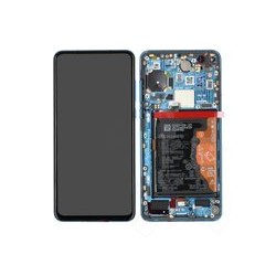 LCD + Touch + Frame + Battery  02353MFU für ANA-AN00, ANA-TN00 Huawei P40 - deep sea blue