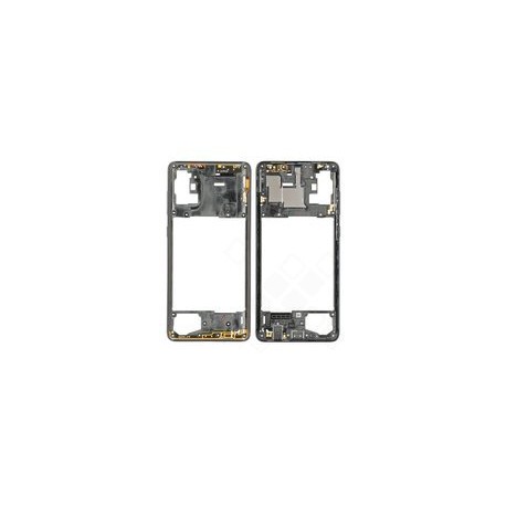 GH98-44756A Mittelrahmen / Gehäuse für A715F Samsung Galaxy A71 in prism crush black