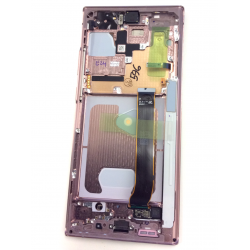 LCD + Touch + Frame für Samsung SM-N986F Galaxy Note 20 Ultra 5G - GH82-23597D GH82-23596D in Bronze