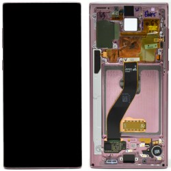 GH82-20818F LCD Display + Touchscreen + Frame für Samsung N970F Galaxy Note 10 - Aura pink